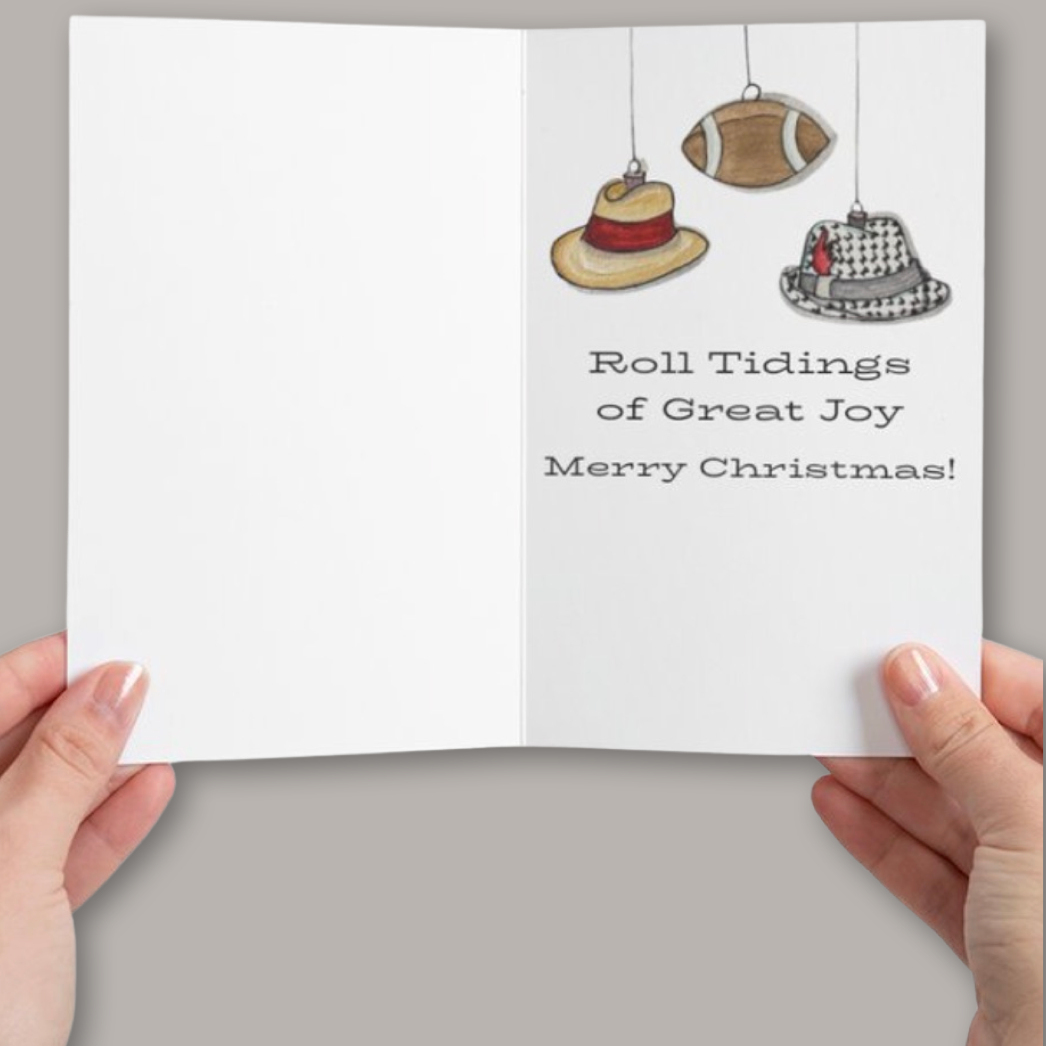 Roll Tidings Greeting Cards